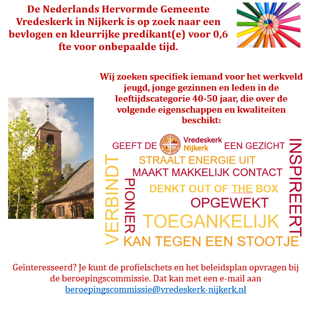 oproep beroepingscommissie